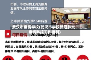武汉市疫情学校(武汉市学校新冠肺炎疫情防控工作指引)