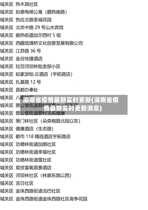 湖南省疫情最新实时更新(湖南省疫情最新实时更新消息)-第1张图片
