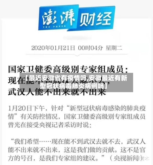 【最近安徽省有疫情吗,安徽最近有新型冠状病毒肺炎病例吗】-第2张图片
