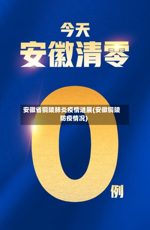 安徽省铜陵肺炎疫情进展(安徽铜陵防疫情况)-第2张图片