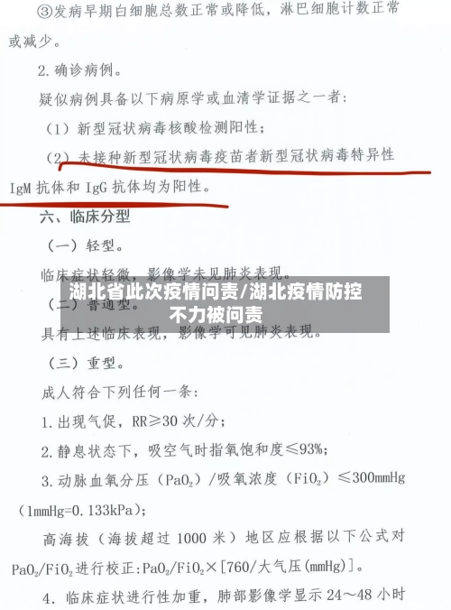 湖北省此次疫情问责/湖北疫情防控不力被问责-第2张图片